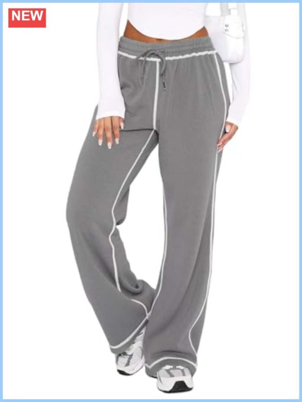 Women's Wide Leg Sweatpants Lounge Track Pants with Pockets